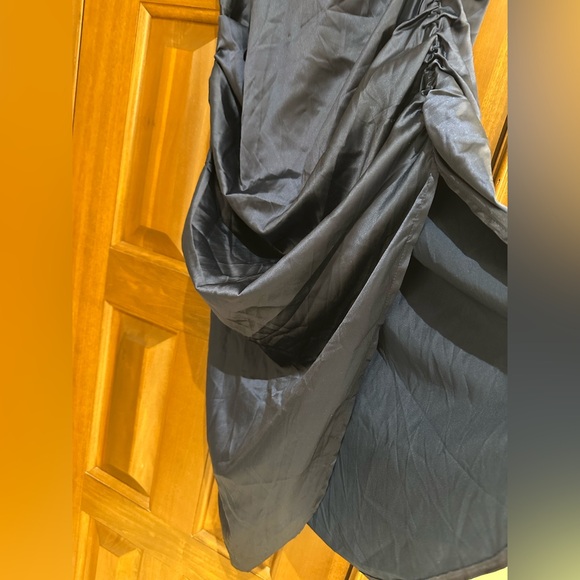 Cider Illusion Ruched Midnight Blue Asymmetrical Dress NWT Medium - Picture 3 of 13